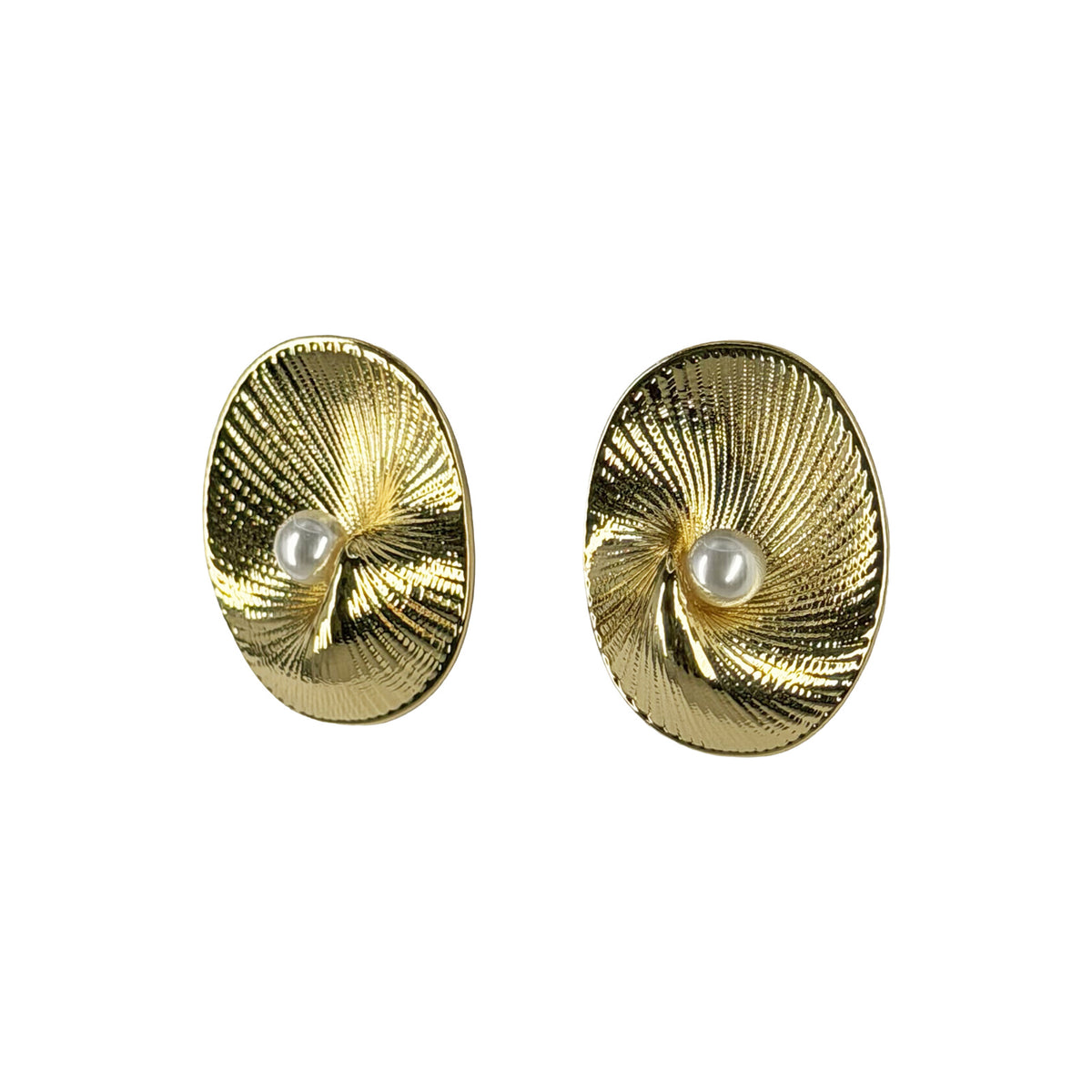 Concha con Perla Dorado