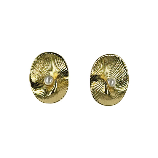 Concha con Perla Dorado